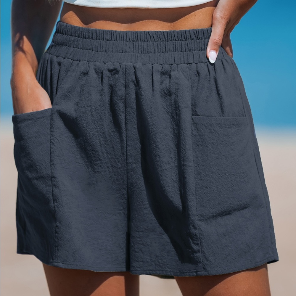 Women's Navy Blue Shorts